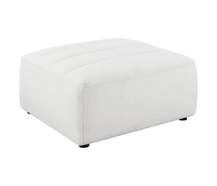 Sunny - Square Upholstered Ottoman - Natural