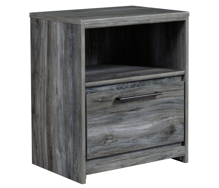 Baystorm - Gray - One Drawer Night Stand