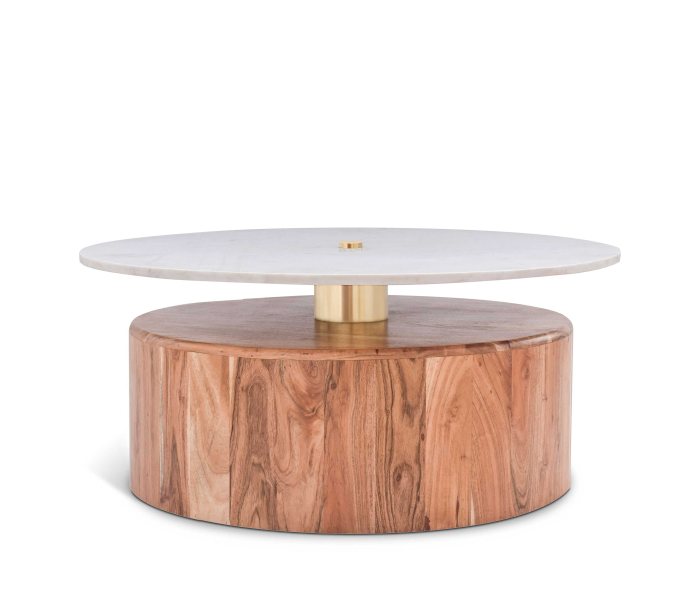 Stonewood - Coffee Table - Acacia Wood, 36"