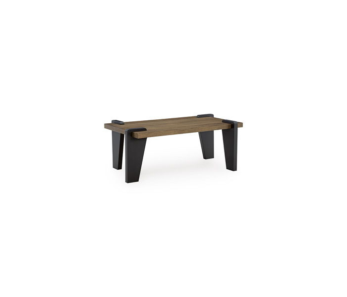 Weathermore Rectangular Cocktail Table Brown / Black, 51.75"