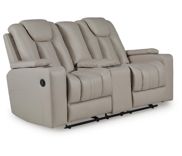 Elevate Edges Glide Reclining Loveseat With Console Coin