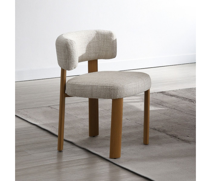Ogin - Side Chair (Set of 2) - Beige & - Gray