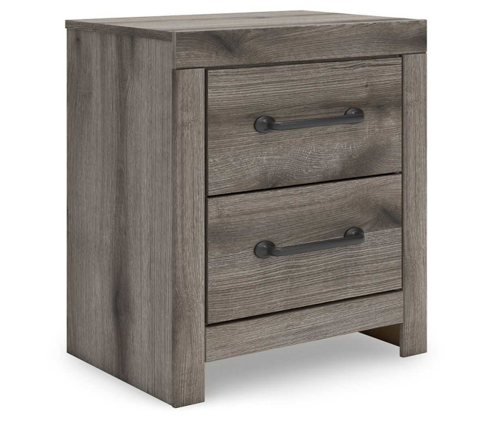 Graystorm - Brown Gray - Two Drawer Night Stand