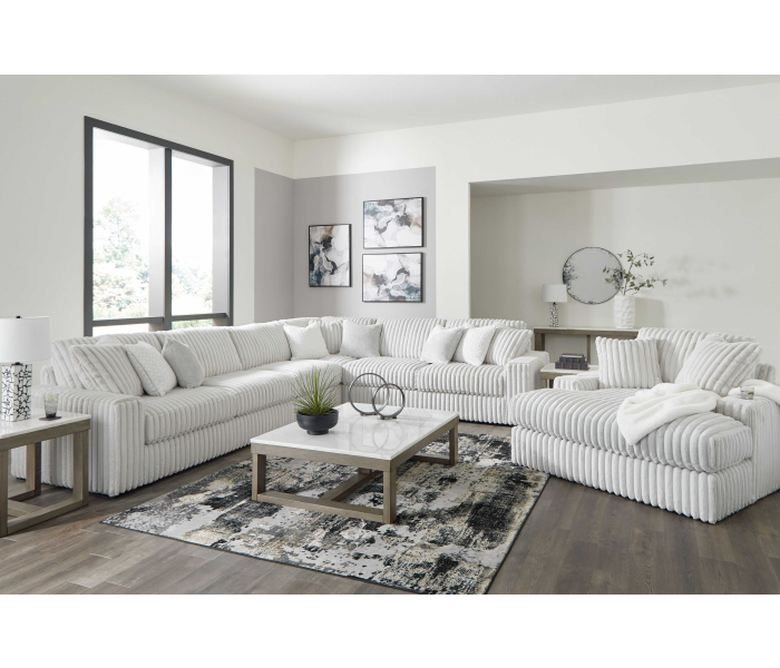 Stupendous - Alloy - 5 Pc. - 4-Piece Sectional, Oversized Chaise