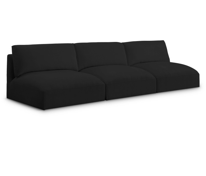 Ease - 3 Piece Modular Armless Sofa, 114"