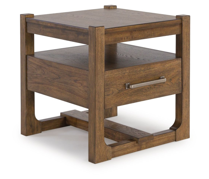 Cabalynn - Light Brown - Square End Table, 24.38"