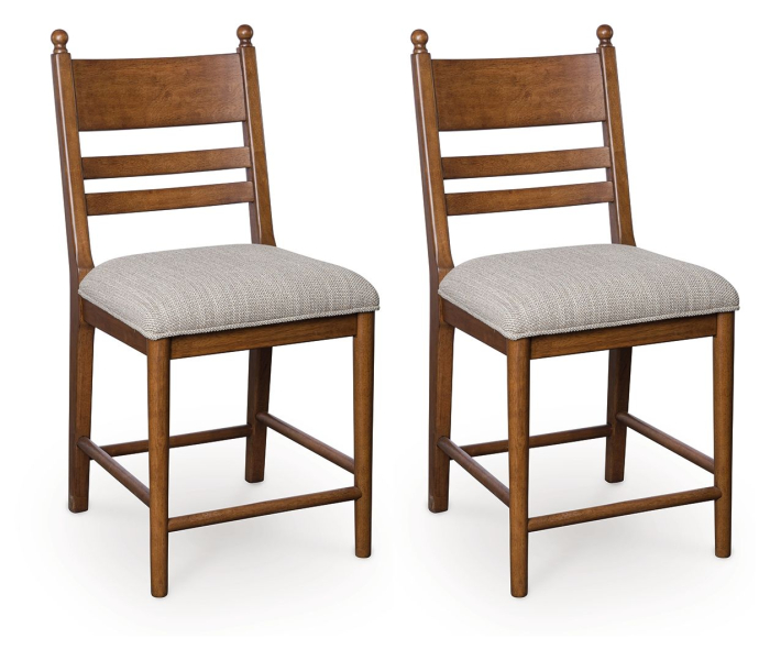 Maple Harbor - Upholstered Barstool (Set of 2) - Brown