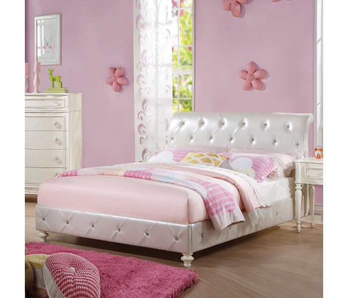 Dorothy - Twin Bed - Pearl White Ivory