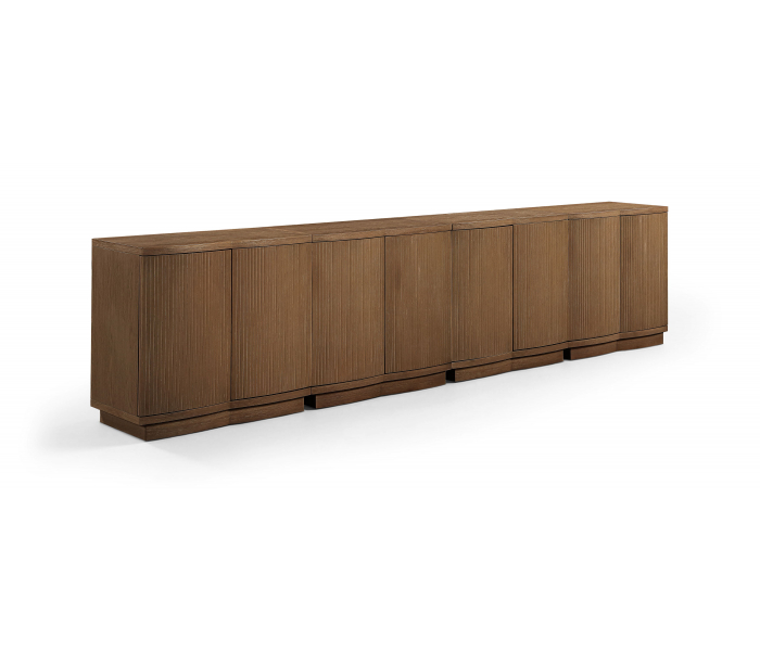 Aveline - 4 Piece Sideboard / Buffet - Brown - Dark Brown