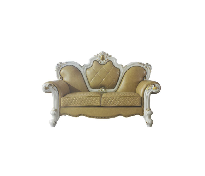 Picardy - Loveseat - Antique Pearl & Butterscotch PU