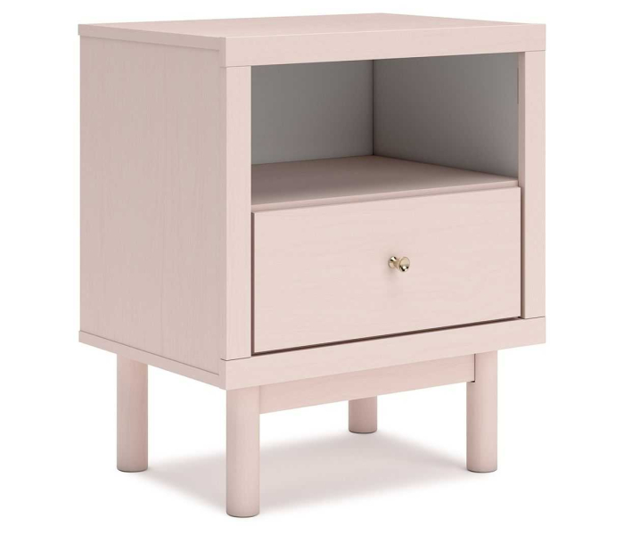 Wistenpine - Blush - One Drawer Night Stand