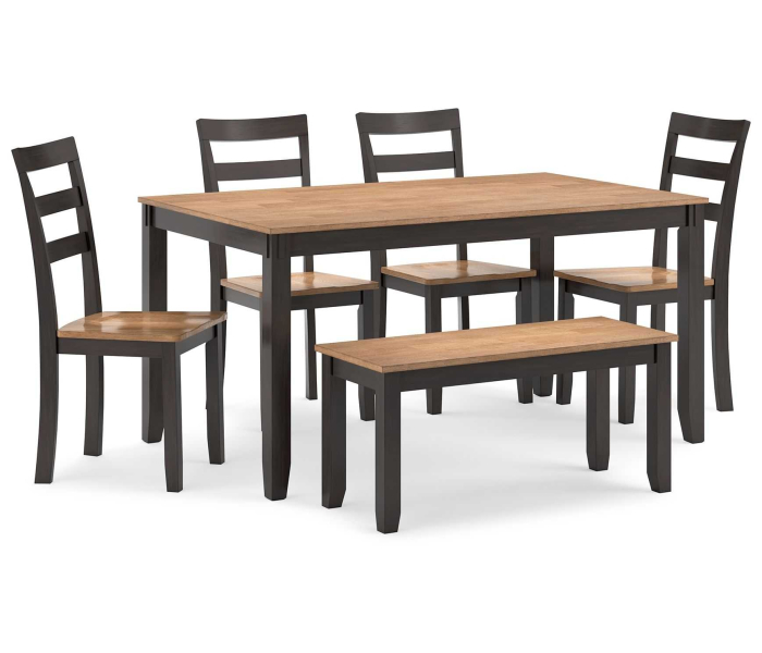 Gesthaven - Natural / Brown - Dining Room Table Set (Set of 6)