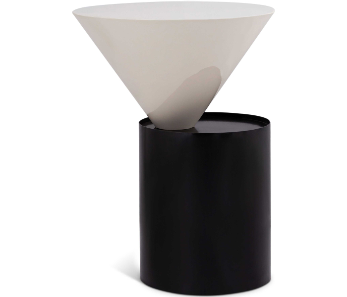 Damon - End Table - Matte Black - Metal, 15"
