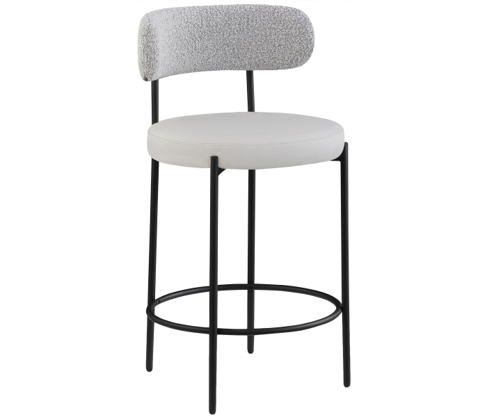 Beacon - Faux Leather Stool (Set of 2) - Taupe