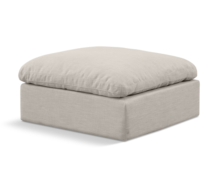 Indulge - Linen Ottoman