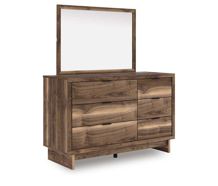 Chirason - Brown - Dresser And Mirror, 50.75" Wide