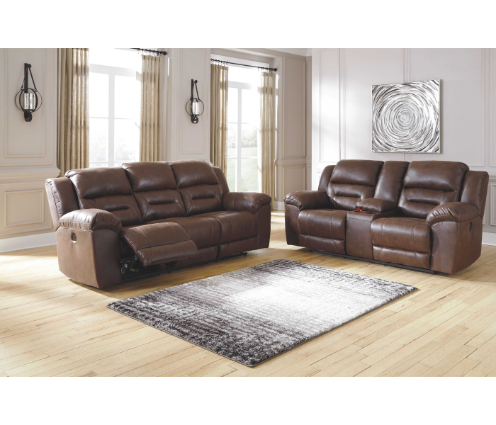 Stoneland - Chocolate - 2 Pc. - Power Sofa, Loveseat
