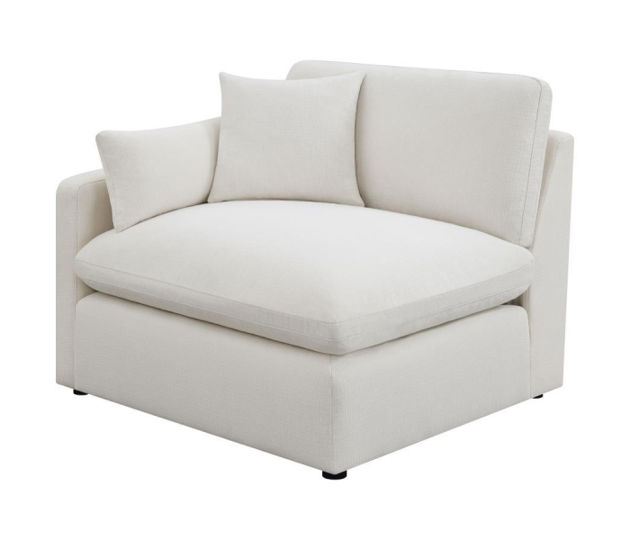 Hobson - Upholstered LAF Chair - Ivory, 42"