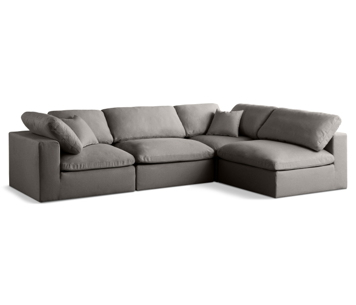 Plush - 4 Piece Modular Corner Sectional, 119"