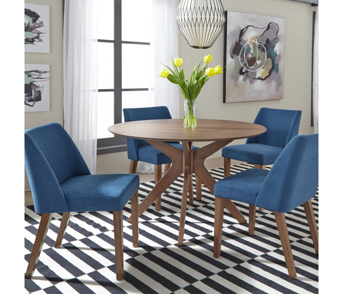 Space Savers - 5 Piece Pedestal Table Set