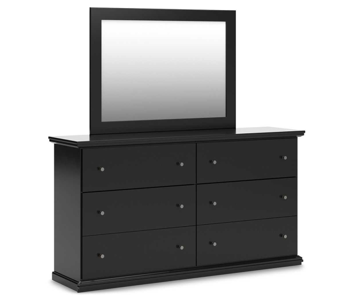 Maribel - Black - Dresser and Mirror, 63.5" Wide