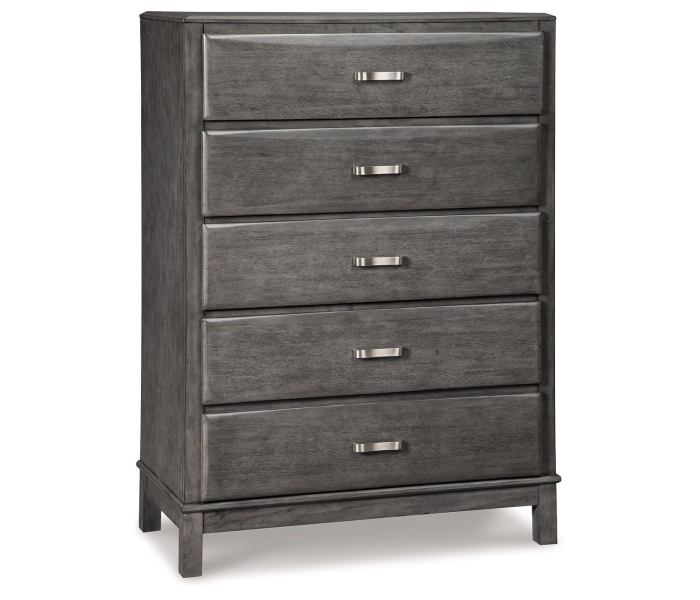 Caitbrook - Gray - Five Drawer Chest, 52" Tall