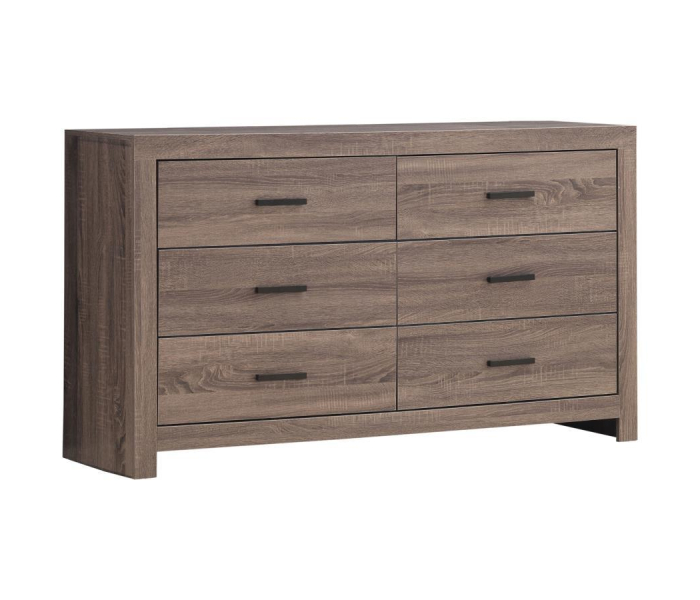 Brantford - 6-Drawer Dresser - Barrel Oak, 58.5" Wide