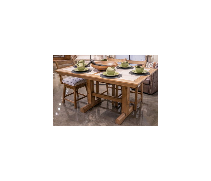 Ridgester Rectangular Dining Room Counter Table Light Brown, 66"