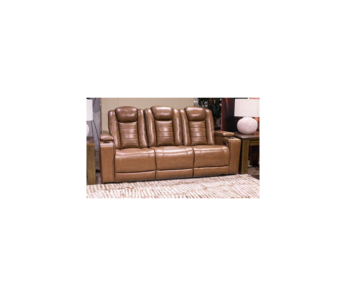 Gruaro Power Reclining Sofa With Adjustable Headrest Amber, 87"