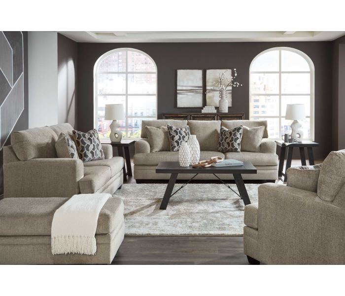 Stonemeade - Taupe - 4 Pc. - Sofa, Loveseat, Chair And A Half, Ottoman