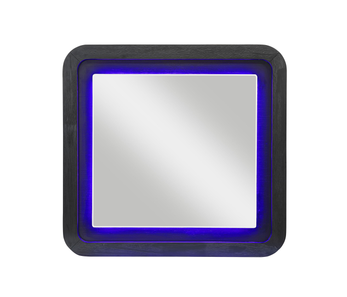 Beckett - Mirror With LED - Black / - Black