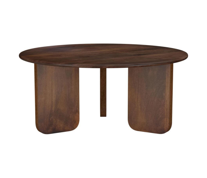 Dale - Round Solid Mango Wood Coffee Table, 36"