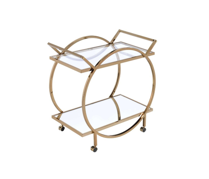 Traverse - Serving Cart - Champagne & Mirrored