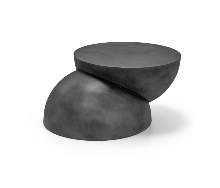 Boulder - Iron Coffee Table - Black, 40"