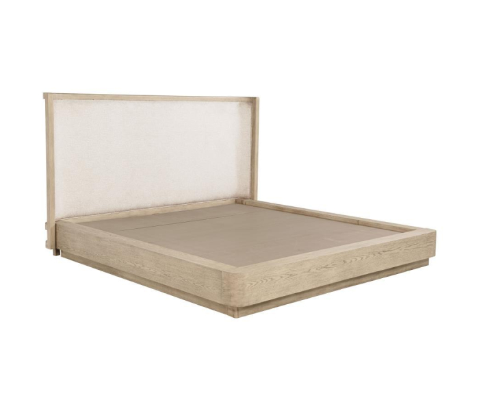 Kailani - California King Wingback Bed - Beige Oak