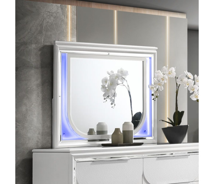 Tarian - Mirror With LED - Pearl