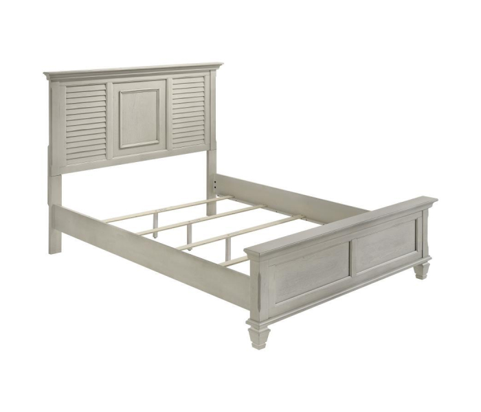 Franco - Wood Queen Panel Bed - Distressed