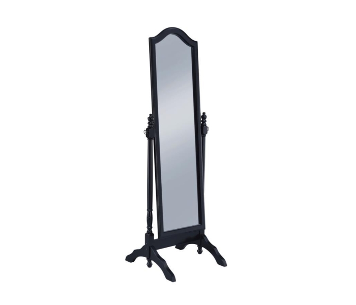 Cabot - Wood Adjustable Full Length Cheval Mirror - Black