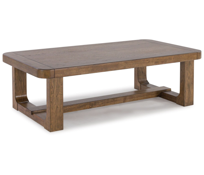 Cabalynn - Light Brown - Rectangular Cocktail Table, 56.25"