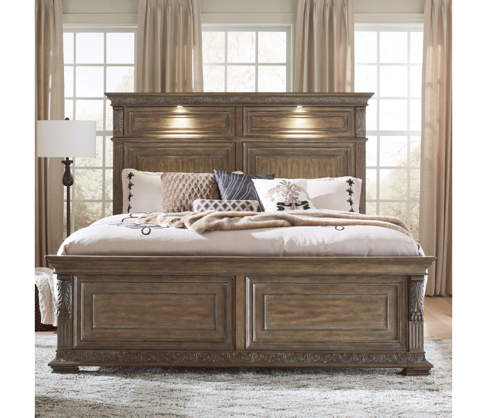 Carlisle Court - California King Panel Bed - Brown - Dark Brown