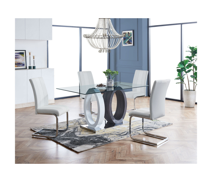 D1628 Dining Table And Four D915 Dining Chairs