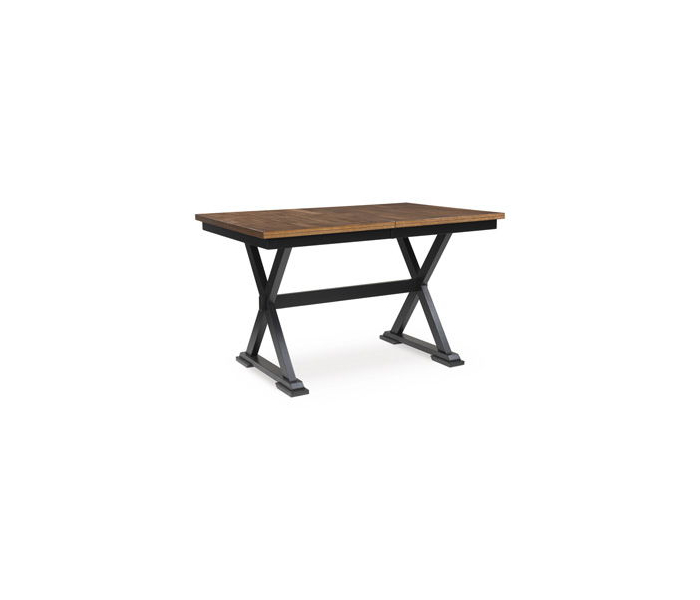 Wildenauer Dining Room Counter Butterfly Extension Table Brown / Black, 78"