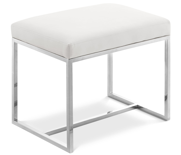 Monroe - Ottoman / Stool - Chrome