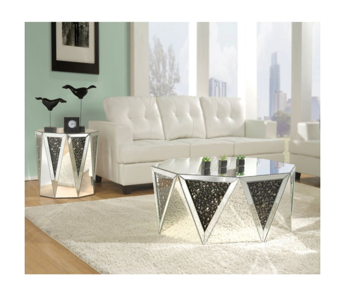 Noor - Coffee Table - Mirrored & Faux Gemstones, 41"