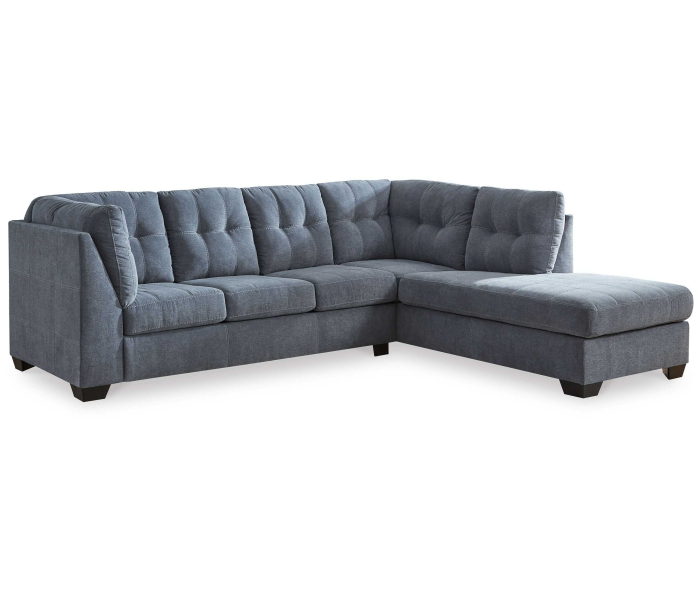 Marleton - Denim - 2-Piece Sectional With Raf Corner Chaise, 113"