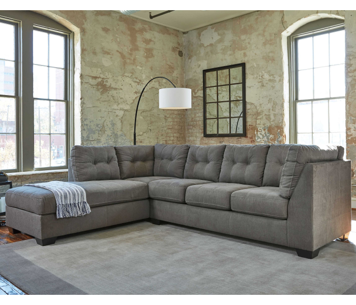 Pitkin - Slate - Left Arm Facing Corner Chaise 2 Pc Sectional