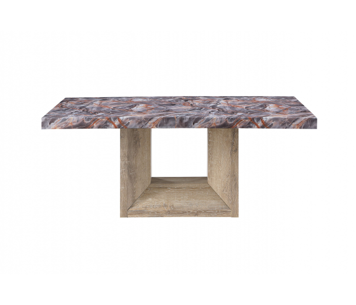 D02 - Dining Table - Lava / Natural - Dark Gray, 70"