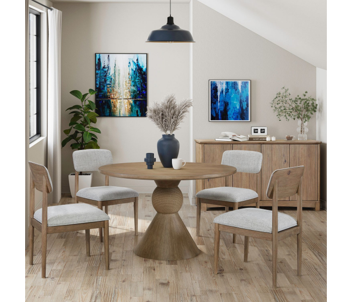Briarcrest - 5 Piece 48" Round Table Set - Tobacco
