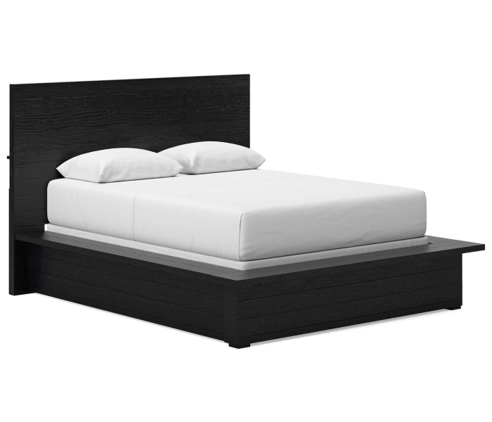 Londer - Black - Queen Panel Bed