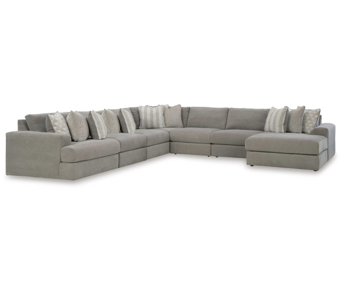 Avaliyah - Ash - 7-Piece Sectional With Raf Corner Chaise, 162.25"